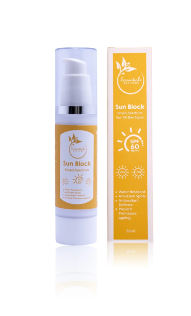 Sunblock SPF 60 Lightweight & Non-Greasy